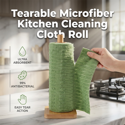 🧻 50% DE RÉDUCTION! 🍳 Rouleau de Chiffons Nettoyants Jetables – Ultra-absorbants, détachables & sans traces – Idéal pour la cuisine, l'entretien et le nettoyage ✨
