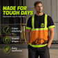 👷 50% DE RÉDUCTION ! 🦺 T-Shirt de Travail Haute Visibilité – Panneaux Fluorescents, Bandes Réfléchissantes & Tissu Respirant – Coupe Décontractée – Idéal pour Chantier, Voirie et Travaux Extérieurs – Tailles XS à 6XL ✨💪