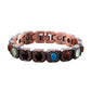 ⏳ PROMO FLASH : 50% DE RÉDUCTION ! Bracelet Magnétique Finition Cuivre Antique – Pierres Synthétiques Turquoise & Corail for Élégance Vintage au Poignet ❤️✨