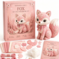 🎀 - 50% | Kit de patchwork en feutre DIY pour une forêt enchantée rose – Pièces pré-découpées et guide étape par étape, activité manuelle sereine sans écran !