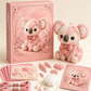 🎀 - 50% | Kit de patchwork en feutre DIY pour une forêt enchantée rose – Pièces pré-découpées et guide étape par étape, activité manuelle sereine sans écran !