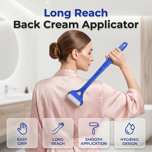 Rouleau applicateur de crème pour le dos à longue portée