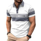 👕 50% DE RÉDUCTION! 🎨 Chemise Manches Courtes Color Block Casual Homme – Design moderne, tissu léger & coupe confortable – Parfaite pour le quotidien & les sorties estivales ☀️