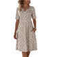 🌸 50% DE RÉDUCTION ! 👗 Robe Imprimée Décontractée à Col V avec Poches pour Femme – Tissu Premium Doux, Imprimé Floral Charmant & Poches Latérales – Idéale pour le Quotidien et Toutes les Saisons ✨