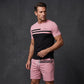 🛍️ -50 % – Ensemble 2 pièces décontracté pour homme – T-shirt à manches courtes & short à cordon de serrage, respirant & confortable au quotidien 👕