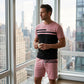 🛍️ -50 % – Ensemble 2 pièces décontracté pour homme – T-shirt à manches courtes & short à cordon de serrage, respirant & confortable au quotidien 👕