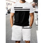 🛍️ -50 % – Ensemble 2 pièces décontracté pour homme – T-shirt à manches courtes & short à cordon de serrage, respirant & confortable au quotidien 👕