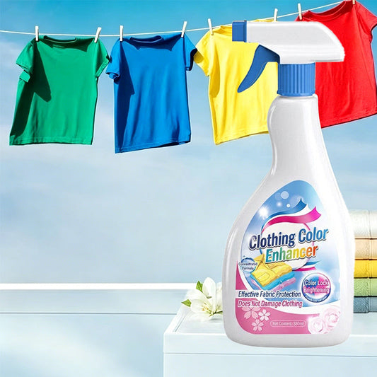 🎁 Achetez-en 2, le 3ème offert ! 👗 Spray raviveur de couleurs – Redonnez éclat et jeunesse à vos vêtements délavés en quelques vaporisations 💨🎨