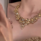 🌸 50% DE RÉDUCTION! ✨ Bijoux Élégants Jaunes Scintillants en Strass – Design raffiné, brillant & léger – Parfaits pour rehausser toutes vos tenues 🌟