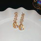 🌸 50% DE RÉDUCTION! ✨ Bijoux Élégants Jaunes Scintillants en Strass – Design raffiné, brillant & léger – Parfaits pour rehausser toutes vos tenues 🌟
