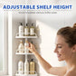 🧼🚿 Rangement salle de bain anti-rouille – Tiges en acier inoxydable, paniers amovibles, clipsables et lavables, évitez les fonds de bouteille gluants et les traces de calcaire tenaces 🔍🧽