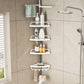 🧼🚿 Rangement salle de bain anti-rouille – Tiges en acier inoxydable, paniers amovibles, clipsables et lavables, évitez les fonds de bouteille gluants et les traces de calcaire tenaces 🔍🧽