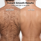 Rasoir dorsal électrique pour hommes avec poignée pliable à 180°