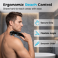 Rasoir dorsal électrique pour hommes avec poignée pliable à 180°
