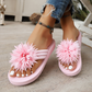 Tongs Florales Femme – Sandales d'Été Légères