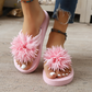 Tongs Florales Femme – Sandales d'Été Légères
