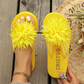 Tongs Florales Femme – Sandales d'Été Légères