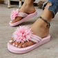 Tongs Florales Femme – Sandales d'Été Légères