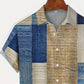 👔🎨 -50% ! 🌿 Chemise Homme à Motifs Contrastés – Coupe Ample, Respirante & Lavable en Machine – 6 Coloris