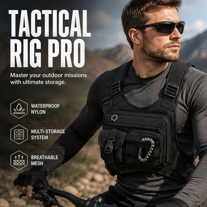 📢📢50% DE RÉDUCTION !! ⏰Sac Tactique de Poitrine pour Homme - Cyclisme en Plein Air