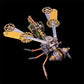 🐝⚙️ Kit de maquette 3D abeille mécanique en métal – Puzzle DIY steampunk, découpe laser précise, assemblez votre abeille métallique sans colle, une déco rétro-futuriste fascinante 🛠️✨