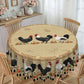Nappe Rustique Vintage à Motif Coq