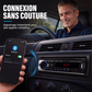 🎵🚗 Autoradio Bluetooth 5.0 – Double USB, son haute qualité, appels mains libres, votre musique et vos conversations en toute clarté, pour une conduite plus sûre et plus agréable 📻✨