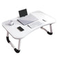 💻🛏️ Table pliable pour lit avec porte-gobelet – Support stable, plateau ajustable, travaillez, regardez vos séries ou prenez votre petit-déjeuner confortablement, sans quitter votre cocon ☕✨