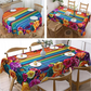 🌸 PROMO FLASH : 50% DE RÉDUCTION ! Nappe Imperméable à Motif Floral – Polyester & Impression HD – Ronde & Rectangulaire – Multi-Tailles for Repas & Fêtes ✨