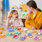 🧩🌳 Jouet d’association lettres et animaux en bois – Bords lisses, pièces faciles à saisir, apprendre l’alphabet en s’amusant dès le plus jeune âge 🎨👶