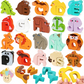 🧩🌳 Jouet d’association lettres et animaux en bois – Bords lisses, pièces faciles à saisir, apprendre l’alphabet en s’amusant dès le plus jeune âge 🎨👶