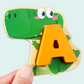 🧩🌳 Jouet d’association lettres et animaux en bois – Bords lisses, pièces faciles à saisir, apprendre l’alphabet en s’amusant dès le plus jeune âge 🎨👶