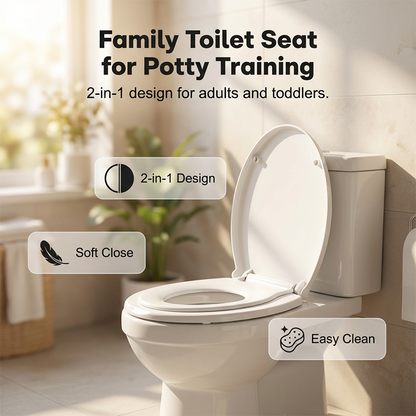 ✨🔥Siège de toilette 2 en 1 pour adultes et enfants