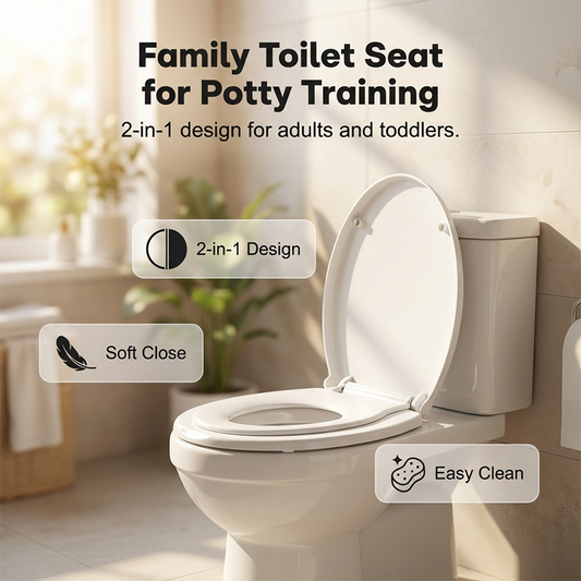 ✨🔥Siège de toilette 2 en 1 pour adultes et enfants