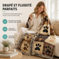 🐾 50% DE RÉDUCTION! 🛋️ Couverture en flanelle – Motifs pattes, douce & réconfortante ✨
