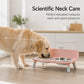 🐱 PROMO FLASH : 50% DE RÉDUCTION ! Gamelles Doubles Surélevées – Protection Cervicale & Bols Amovibles for Un Repas Confortable et Sain pour Votre Animal 🐶✨