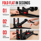 🚲🔧 Support de stationnement pliable pour vélo – Double tige en U, stable et compact, pour garer et exposer vos vélos de route et VTT à la maison ou en garage 🏠✅