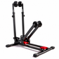 🚲🔧 Support de stationnement pliable pour vélo – Double tige en U, stable et compact, pour garer et exposer vos vélos de route et VTT à la maison ou en garage 🏠✅