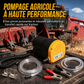 ⛽⚡ Pompe de Transfert et d'Extraction d'Huile et Diesel – Auto-Amorçante, Moteur en Cuivre et Branchement Batterie