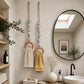 🧺🌸 Porte-serviette décoratif en perles – Perles en céramique, corde en jute et anneau en bois, une touche bohème et naturelle pour votre salle de bain ou cuisine 🏡