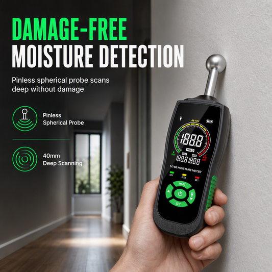 🔧 PROMO FLASH : -50 % ! 💧 Détecteur d’Humidité Sans Perçage – Testeur d’Humidité pour Murs, Plâtre, Maçonnerie & Carrelage 🏠