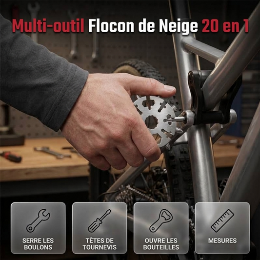 ❄️ 50% DE RÉDUCTION! 🔧 Multi-outil flocon 20‑en‑1 – Poche, acier robuste & pratique ✨