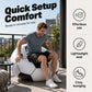 ⚽ Canapé gonflable en PVC en forme de ballon de football 🛋️ – Design ludique, assise durable et portable pour salle de jeux, fêtes, chambre et soirées de match ✨