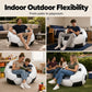 ⚽ Canapé gonflable en PVC en forme de ballon de football 🛋️ – Design ludique, assise durable et portable pour salle de jeux, fêtes, chambre et soirées de match ✨