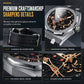 Montre de sport à quartz pour homme avec aiguilles lumineuses et date
