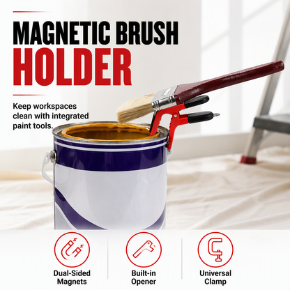 Clip magnétique double face pour pinceau avec support universel